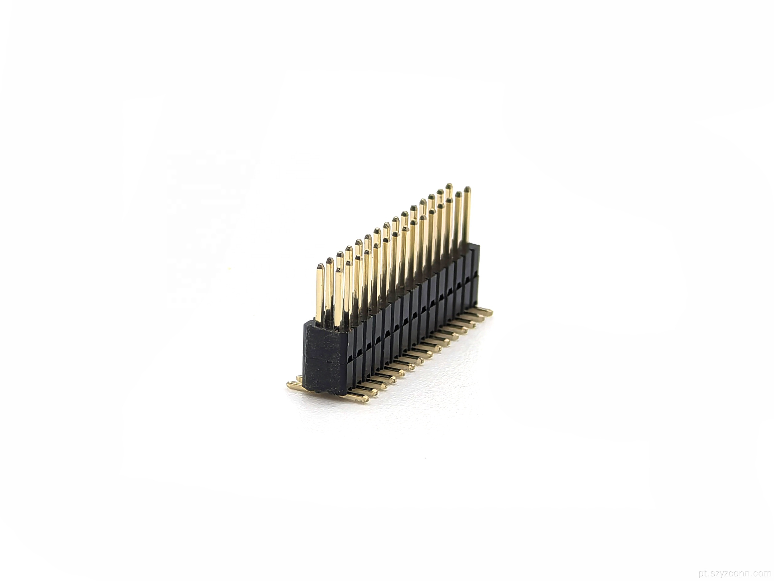Conector de cabeçalho de pino de 1,27 mm de fileira dupla SMT