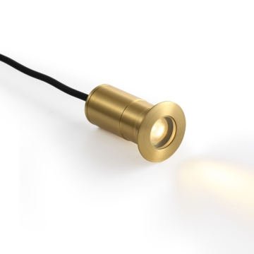Modern Brass LED Underground Light - 3W Waterproof Design