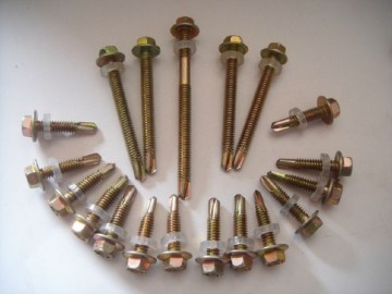 Self tapping flange hexagon drilling screw