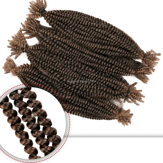 Synthetic Ombre 16 Inch Pre-separated X pression Spring Afro Twist Crochet Braiding Hair Extension