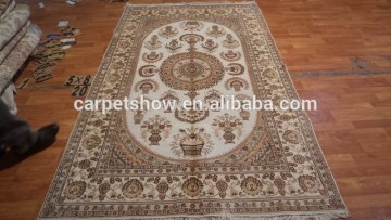 5*8 ft Hand Knotted Carpet silk rugs