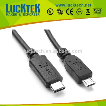 Hot future connector USB 3.1 type-c cable, USB 2.0 USB Type C to Micro B Male