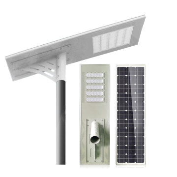 Lampa uliczna LED o wysokim prześwicie 120 W zintegrowana z energią słoneczną