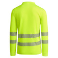 High Visibility Long Sleeve Work Polo Shirts