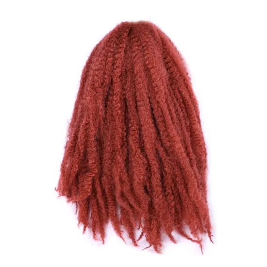 Free Sample Black Women Heat Resistant Colored Fashion Natural Extensions Curly Hair Braiding Afro Curly Crochet Hair