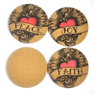 Cork Placemats and Coasters: Custom 2 Color Logo
