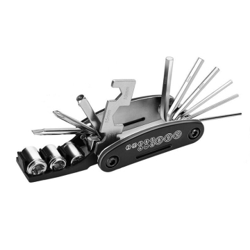 16-in-1 Multi-Function Bike Repair Tool Kit with Tire Pry Bars and Bike Accessories - 300g