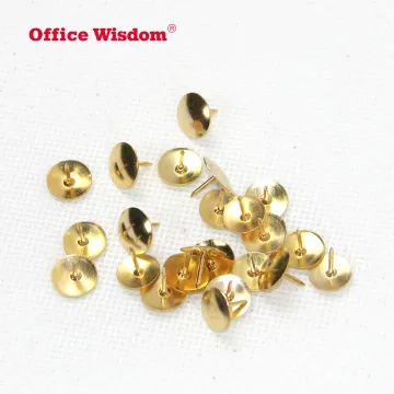  Fashionable Gold Push Pins for Factory Export - Round Head Thumbtacks for Office and Home 