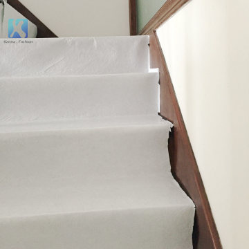 Fieltro adhesivo blanco autoadhesivo para protector de superficie de escalera