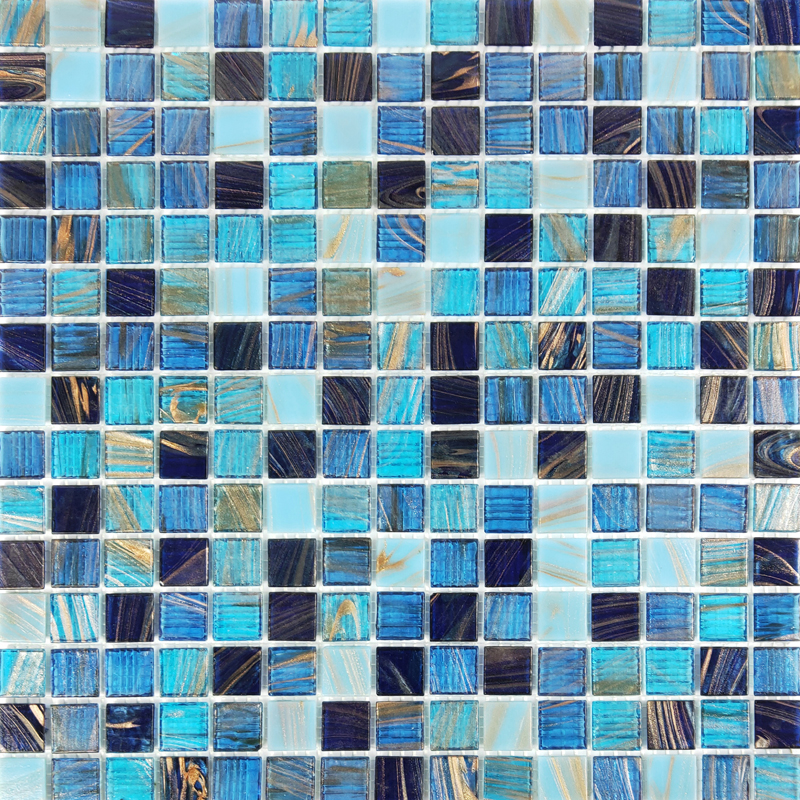 Phòng tắm bên trong phòng tắm bằng kính Mosaic ốp tường