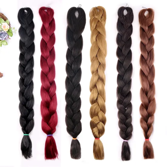 82 Inches  Ultra Hot Sale Wholesale Cheap Braiding Rich Synthetic Size Hair Jumbo Braid
