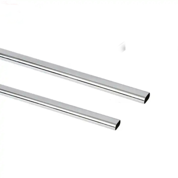 Shop Fitting System Metal 25mm Chrome Plated Steel Tubes - Silver Round/Oval Pipes