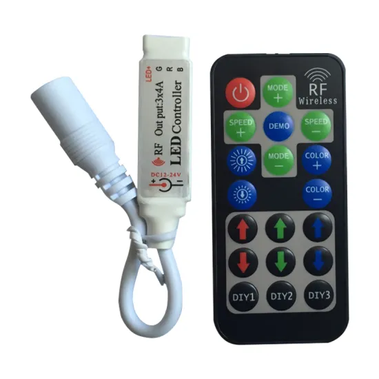 12V RF Wireless Remote LED Strip Light Dimmer with 10 Keys and Voltage Regulator