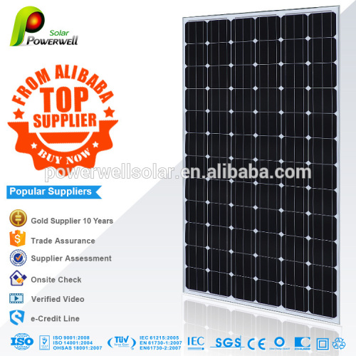 Powerwell Solar Wholesale sunpower 315w Mono solar panel in china