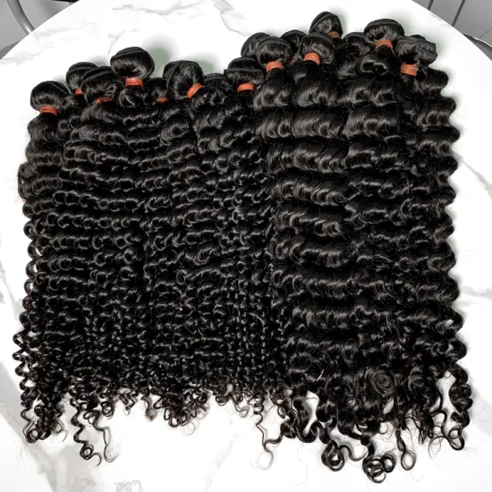 Virgin Factory Original Raw Burmese Curly Hair Black Extensions Bundles Weave