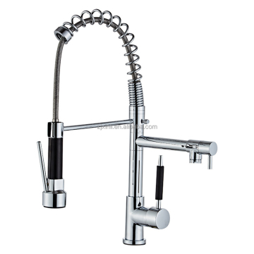 Chrome and Brass Kitchen Pull Out Faucet - X8056K1
