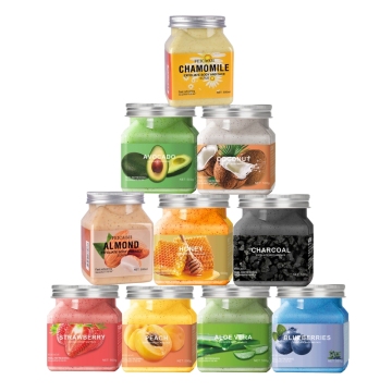 Organic Fruit Coffee Body Scrub - Exfoliating Bath Scrub for Skin Care Whitening
