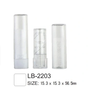 25 Tubi Porta Burro Cacao Vuoti In Plastica PP - 5 Ml, Ricaricabili, Diametro 16 Mm, Altezza 67 Mm (Bianco/Nero/Trasparente) - 5