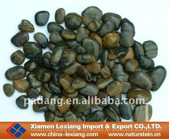 Garden landscape pebble stone