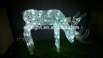 acrylic christmas light deer motif light