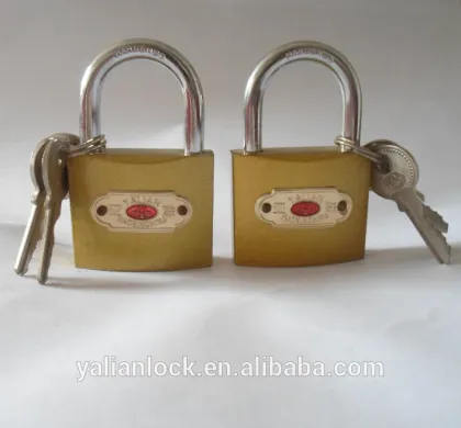 Good Quality Golden Color Painted Iron Padlock
