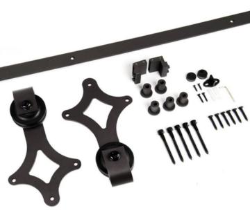 Europäische Scheune Holz Schiebetür Hardware -Spur Set Set