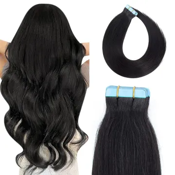 Straight Double drawn Silky straight 12 to 30 inch remy cuticle tape hair extensions Tape in Hair Extensions tape weft hair
