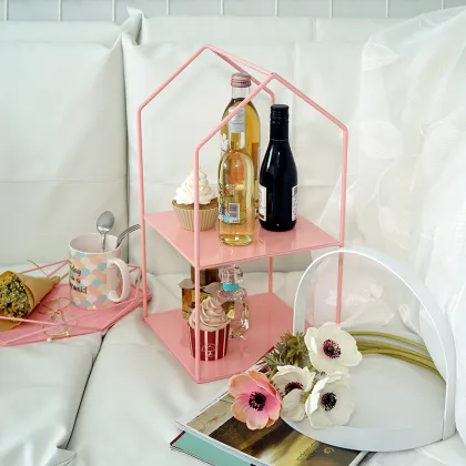 fashionable House Cake Rack display stand