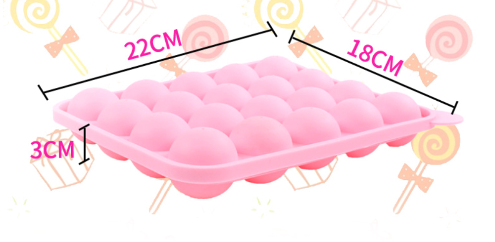 Spherical Chocolate Lollipop Silicone Mold (6)