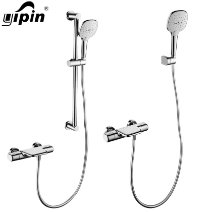 Hot Sale Thermostatic Wall Mount Bathtub and Bathroom Bathing Shower Set