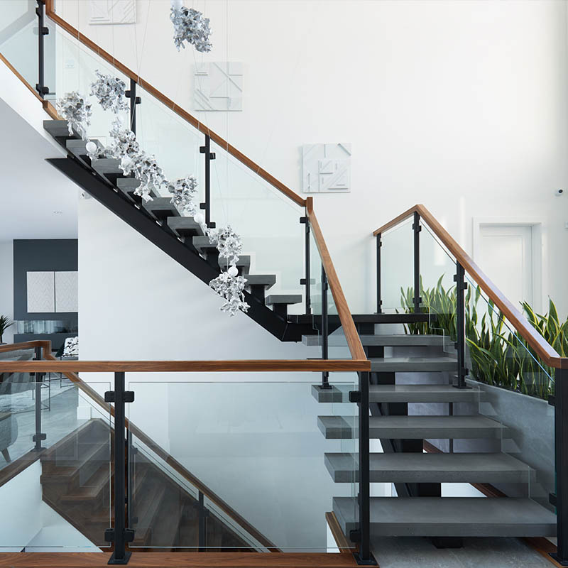 Iron Stair Railing Indoor