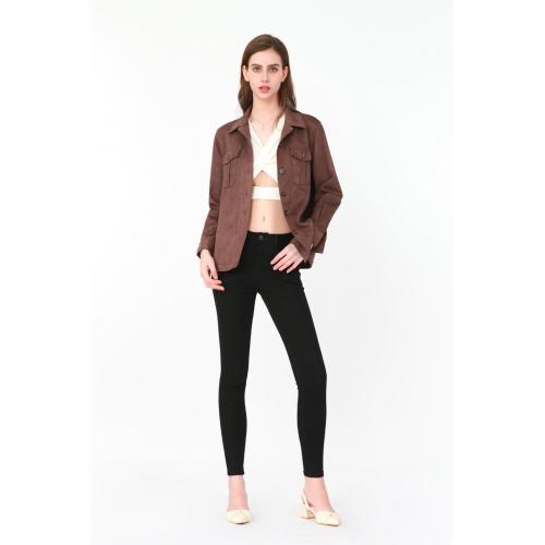 Business Suits For Women Loose Antler Velvet Leather Jacket Manufactory