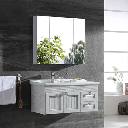 Modern Bathroom Vanity Cabinet with Washing Machine Storage