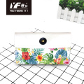 Custom Tropical Flower Style PU Leder Handtasche Kosmetikbeutel