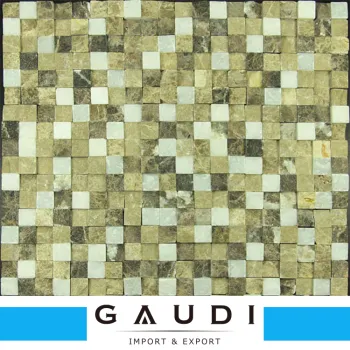 Wholesale mix color backsplash lava stone mosaic 300x300mm