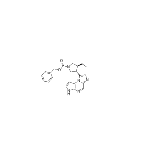 (3S, 4R) -3-etylo-4- (3H-imidazo [1,2-a] pirolo [2,3-e] pirazyn-8-ylo) pirolidyno-1-karboksylan benzylu 2095311-51-4