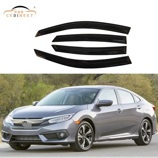 Auto Parts Black Acrylic Rain Guard for Civic 2016-2019