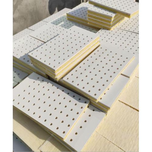 Panel absorbente de sonido de yeso para materiales de construcción CFS