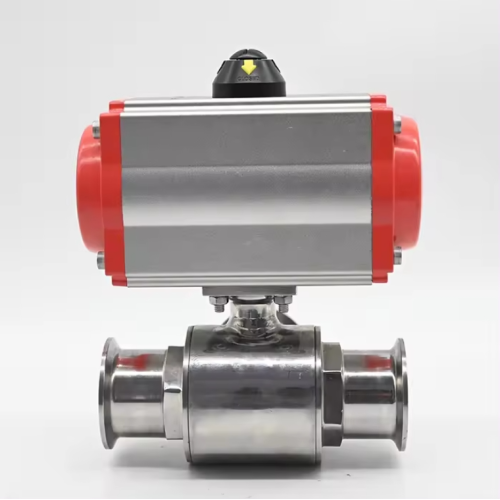 Pneumatic Ball Valve 3way Sanitary Pneumatic Ball Valve