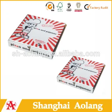 China made food grade folding paper corrugated boxes for pizza