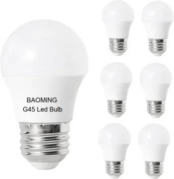4000K Energy Saving LED Bulbs for Home - G45, 3W/5W, E27/E26/B22