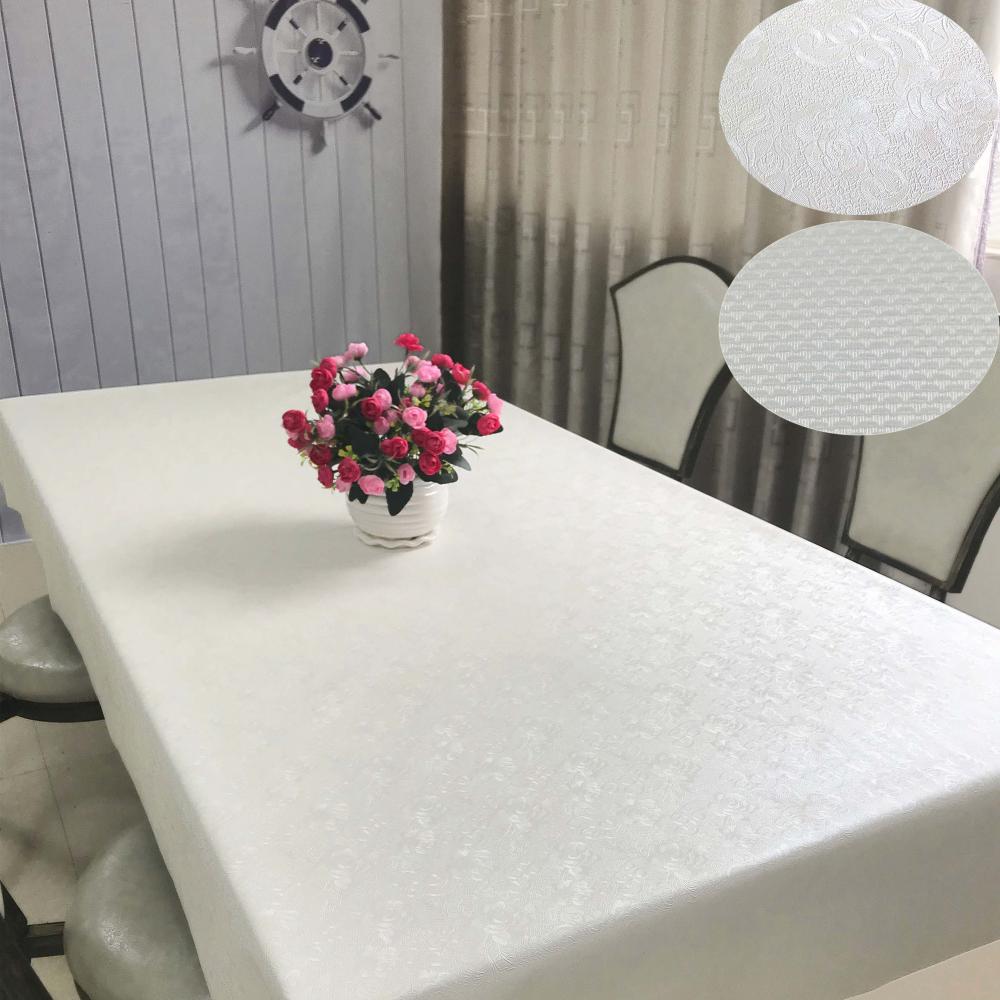 Pu Pearly White Table Cover Jpg