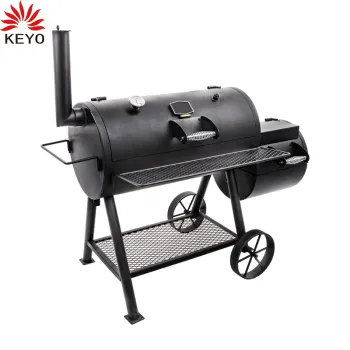 Black Outdoor Large Kitchen Machine Charcoal Grills Highland Offset Smoker