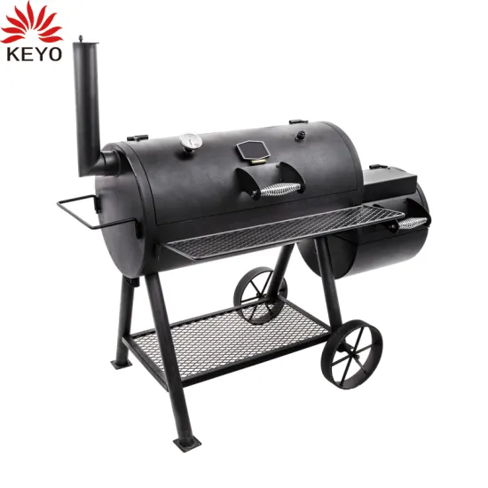 Black Outdoor Large Kitchen Machine Charcoal Grills Highland Offset Smoker