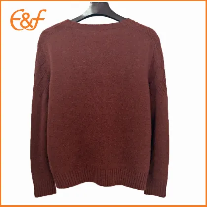 Mens Red Acrylic Sweater Stylish Sweaters For Guys