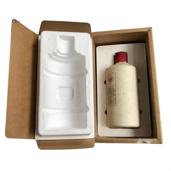 Molded Pulp Wine Bottle Packaging Shipper Box Tray