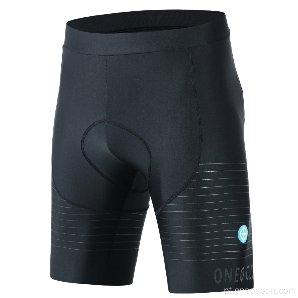 Shorts clássicos masculinos shorts de ciclismo com almofadas