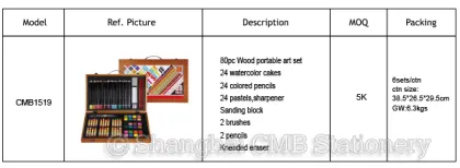 Wood painting art set for kid Gallery Studio