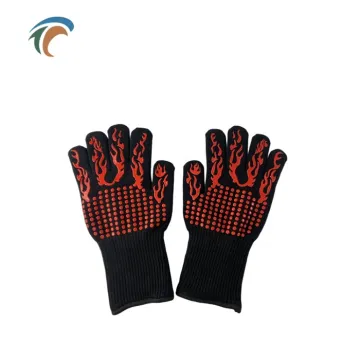 Bbq gloves for cooking pizza oven  suede gloves