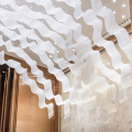 Wavy design lobby indoor pendant light